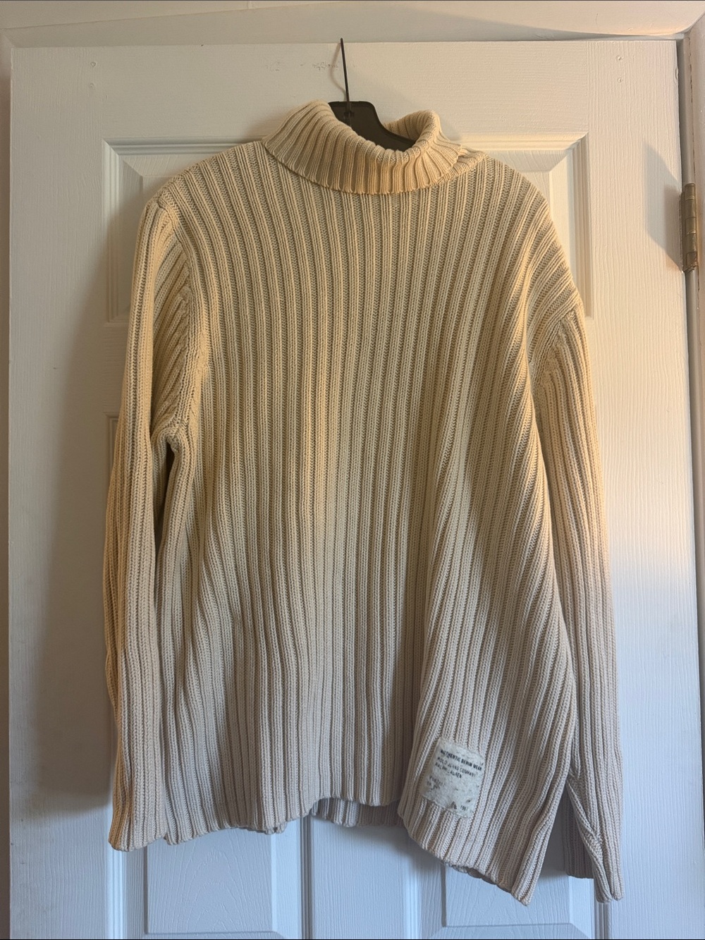 Polo by Ralph Lauren Cream Ribbed Turtleneck